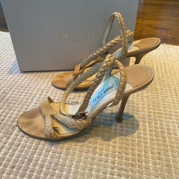 Jimmy Choo ankle-wrap braided sandals - Picture 5 of 8
